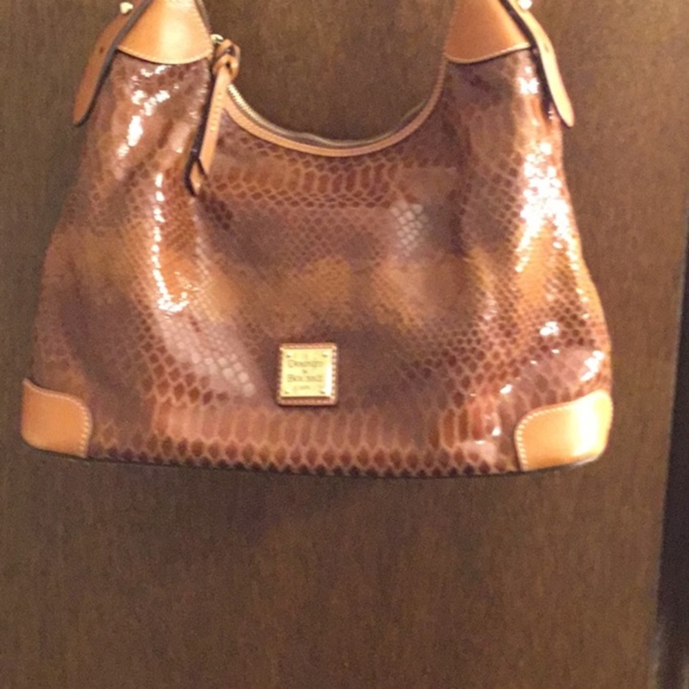 Dooney & Bourke snakeskin leather shoulder bag EUC